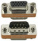 Seadream DB9 9 pines macho a HD15 HDD15 15 pines hembra, macho a hembra M/F moldeado CGA/VGA adaptador de vídeo acoplador de cambio de género