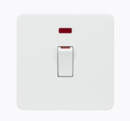 45A 1G DP Switch with neon - matt White