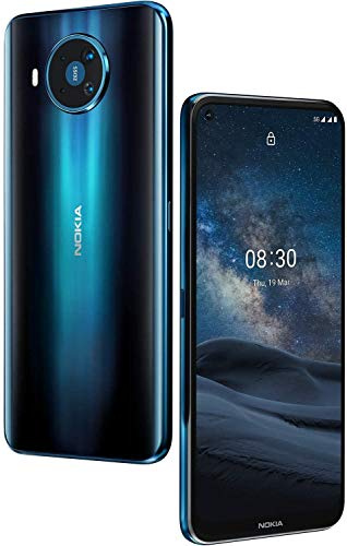 Nokia 8.3 Smartphone Débloqué 5G - (Ecran : 6,81 Pouces – 8 Go RAM – 128 Go ROM - Double Nano SIM - Android) Bleu [Version Française] (Reconditionné)