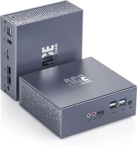 ACEMAGICIAN AD03 Mini PC Ιntel 12th Gen N95 (up to 3.40Ghz),W-11 Pro 8GB DDR4 256GB SSD,Business Mini Computer | WiFi 5 | BT 4.2 | 4K Dual Display | Typ-C