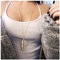 Dervivea Boho-Feder-Halskette Lange Feder-Anhänger-Halskette Goldblatt-Halskette Vintage Lange Halskette Deckförmige Halskette Kettenschmuck Für Frauen Und Mädchen