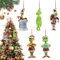GAROMIA Grin-ch Deko Weihnachtsdekorationen 5 Grin-ch Deko Teiliger Acryl Anhänger Weihnachtsbaumschmuck Anhänger Hängende für Weihnachtsbaum Heimdekorationen Hängende Ornament