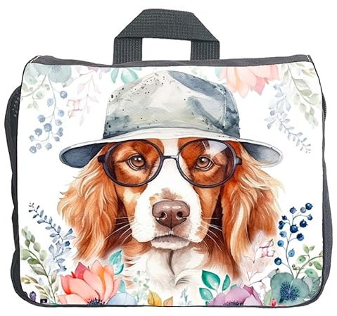 Cadouri Hundezubehörtasche mit Kooikerhondje - Aufbewahrungstasche mit Hunderasse für Hundebesitzer - originelles Geschenk - handgefertigt