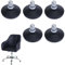 5er-Set Bodengleiter HWC-K73 statt Rollen - Fester Stand für Bürostuhl/Esszimmerstuhl, Fußgleiter, Ø 11mm - schwarz