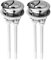 2 Piezas Pulsador Cisterna Universal 40mm, Pulsador Doble Descarga Cisterna Universal, Boton Cisterna Aplicable a 37-44mm, Pulsador Cisterna de Doble Descarga Botón de Reemplazo