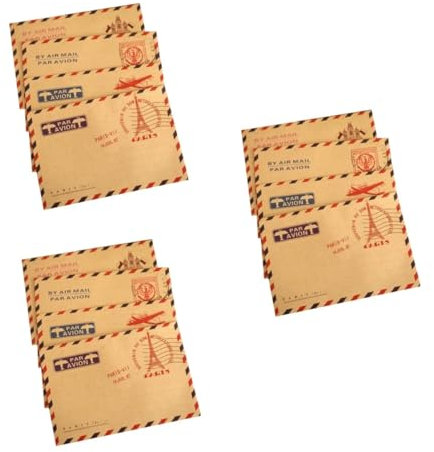 EXCEART 30 Stk Fotoumschläge briefumschläge vintage briefpapier vintage Poststempel Umschläge Umschlag Aufbewahrungsumschläge Umschläge aus Kraftpapier westlicher Stil Schreibwaren