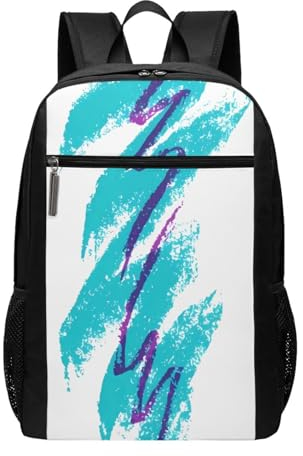 FInpan Sportrucksäcke im 90er-Jahre-Design, leichte Schultaschen, Herren- und Damenrucksäcke, Reisetaschen, Seesäcke., Schwarz , One size
