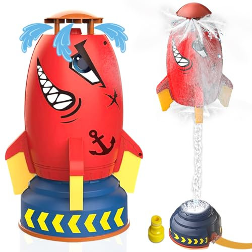 Xwin Sportseries Water Remote Control Sprinkler Toy for Kids Boat-Themed Interactive Summer Outdoor Garden Toy, Spray Motorboat Toy with Lights, 2.4GHz RC Pool Water Toy Ideal for Boys & Girls Aged 3+