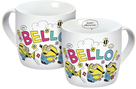 Tasse Minions Bellospring 330ml Porzellan, Bunt, Yellow