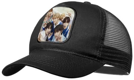 MERCHANDMANIA Gorra Negra con Rejilla Cantantes KPOP ntc Kick it Favorite Vampire Moda Deporte