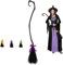 Halloween Witch Broomstick with Ribbon - Kids Cosplay Broom Props for Costume Accessories & Party Decoration (Black, 130cm*25cm)