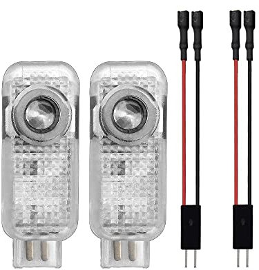 MNBHJGR Welcome Lights Courtesy Car Door Lighting for Audi Q7/SQ7 2006+, Car Door Welcome Light Projector Lamp Shadow Logo Lamps 2 Pieces