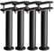 KOVNISE Lot de 4 Pieds de Support de Lit Réglables en Hauteur avec Languettes de Liaison pour Cadre de lit/Lattes Centrales/Meubles Lattes de Support en Métal Robuste (250mm-420mm)