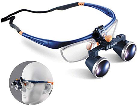Magnifyiglass, Double Eyes Hands Headband Magnifier, Visor Glasses Magnifyi- for Dental Surgical,Jewelry Appraisal, Watch Repair Andature Engraving,3.5X