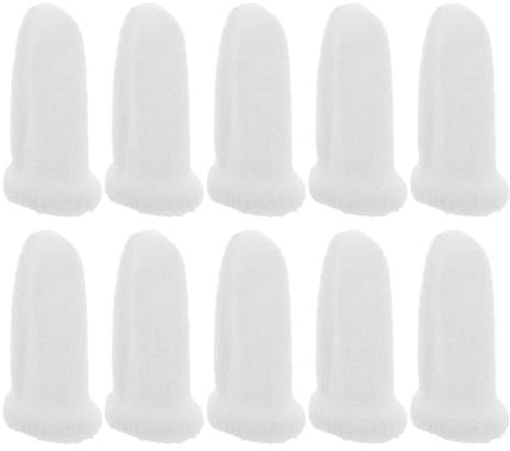 COLLBATH 10pcs Pet Fingers Wipes Gentle Dog Toothbrush Cat Cleaning for Dogs Cats