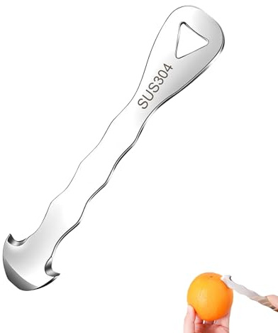 Orange Peeler Tool, Stainless Steel Citrus Peeler for Oranges and Lemons