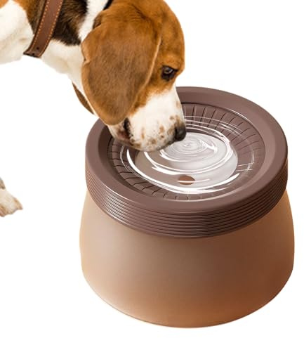 Langsamer Wassernapf für Hunde Tropffreier schwimmender Trinknapf mit