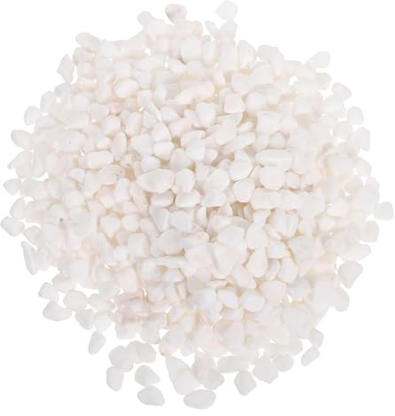 jojofuny Gravier Naturel Blanc pour Aquarium 250 G Pierres Décoratives de Rivière pour Aquarium Terrarium et Plantes d'Intérieur Substrat Décoratif Solide et Facile à Entretenir