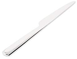 Alessi Ovale Tafelmesser, Stahl, Silber, 22 x 4.5 x 2 cm, 6-Einheiten