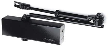 CISA 1C151103044, Chiudiporta Multiforza Professional Plus 2 con Arresto, EN 2-4, Nero, Largh. Porta Max 850-1100