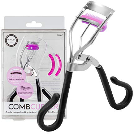 Lindo CombCurler Eyelash Curler with Comb (Purple)