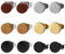Ohrstecker Set Holz Ohr Piercing - 6 Paare Fake Plug Fakeplugs Tunnel Edelstahl Ohrringe klassische Runde Design für Damen Herren Mädchen Mehrfarbig