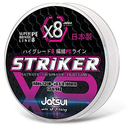 Jatsui Striker X8, Filo da Pesca, Rosa, 0,30 mm X 275 mt
