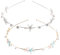 minkissy 2 Stück Seestern Meerjungfrau Stirnband Strass Hochzeit Haarschmuck Strand Hochzeit Haarband für Frauen Bräute und Brautjungfern