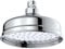 ENKI, R18, 150mm Traditional Fixed Small Shower Head Chrome, Solid Brass, Replacement Shower Head, Round Rose, Mixer Rainfall Shower, Modern Design, Easy Clean & Easy to Install