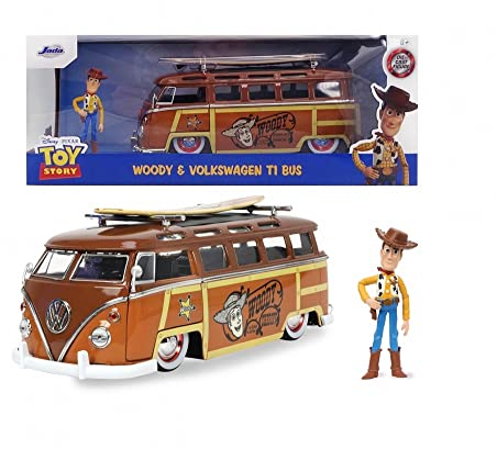 Jada Toys Woody Van with Figure, 1:24, Mehrfarbig