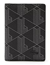 Lacoste porte-cartes The Blend Homme Monogram Noir Gris