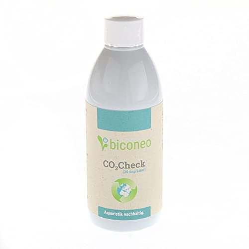 Biconeo CO2 Testflüssigkeit 20 mg/L 250 ml für Aquarienpflanzenpflege, Dauertests, CO2-Anlagen, Aquarien-C02-Test, 250 g, Testflüssigkeit