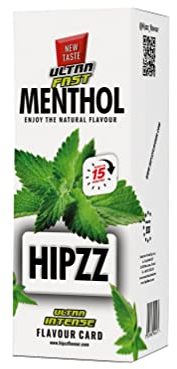 Hipzz Aroma Karten Ultra Intense Menthol + Keyring/Flaschenöffner (20)