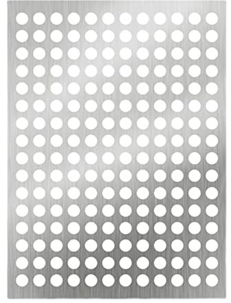 LXBAMKEA 304 Acero Inoxidable Hoja Perforada, contra Caída Red De Seguridad, 1/2/3/4 Piezas Grueso 1MM Almohadilla De Malla Antirrobo, Ventana Balcon Red Protectora, Red De Valla (Color : 2 PCS, Siz