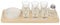 MIJOMA Set de 9 pièces pour tequila, planche à tequila avec verres à liqueur, 6 verres, 1 salière, 1 bol en faïence, 1 plateau de service en bois, support pour verres à liqueur