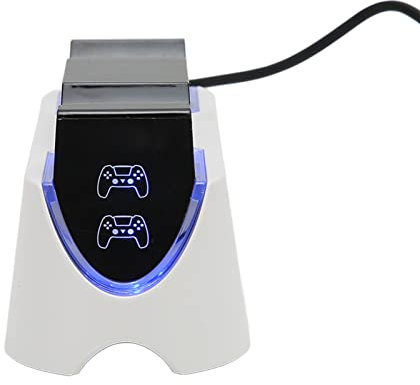 Base De Charge Rapide Vomeko GP5-1520 Avec Indicateur LED Pour Manette PS5, Compatible Avec Manette PS5, Station De Charge Double, Station De Charge PS5.