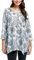 Enmain Camiseta Mujer Manga 3/4 Top Túnica Larga Cuello de Pico Blusa Elegante y Cómoda Talla Grande Tops Estampadas T Shirt para Mujeres,Blanco,XL