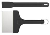 SANTOS Spachtel Reinigungsset 2-teilig- Reinigungs-Set rostfrei, spülmaschinengeeignet - Planchas & Gasgrills -Edelstahl Spachtel & Kunststoff Schaber
