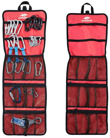 Lixada Bolsa de Almacenamiento Colgante Quickdraw para Escalada, Organizador de Equipo de Escalada, Bolsa organizadora de Herramientas pequeñas