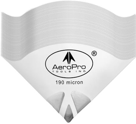 AEROPRO TOOLS INC AEROPRO Tools 100 Pack of Paint Strainers, 190 Micron Paint Disposable Filter, Flow Nylon Mesh Cone Paint Filter Screen
