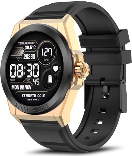 BRIBEJAT Smart Watch for Men, HD 1.32'' Touch Screen Stainless Steel Case Smartwatch, Waterproof Fitness Tracker Pedometer SpO2/Heart Rate/Sleep Monitor, Activity Tracker for iOS Android Phone