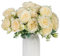 AUMAYCO 4 Bunches Pfingstrose künstliche Blumen, künstliche Rosen Bouquet, lebensechte Seide Pfingstrose Sträuße für Home Décor, Faux Seide Rosen Blumenarrangement für Party Zentrum Stück, Champagner