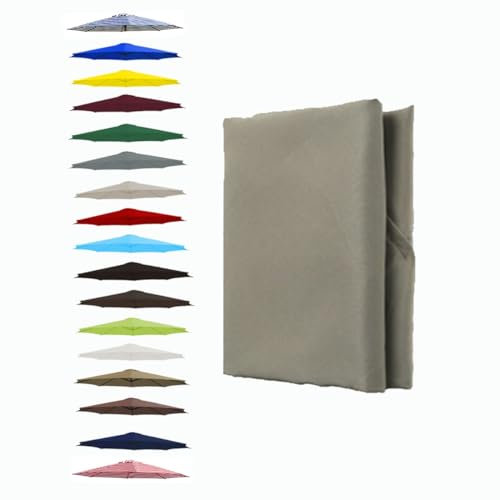 BEEGMA Toldo de Recambio de Sombrilla de 200cm 250cm 270cm 300cm Tela Sombrilla 6 Varillas Tela de Poliéster Cubierta de Repuesto para Sombrilla de Playa Patio(Color:Top,Size:250cm/8.2FT)