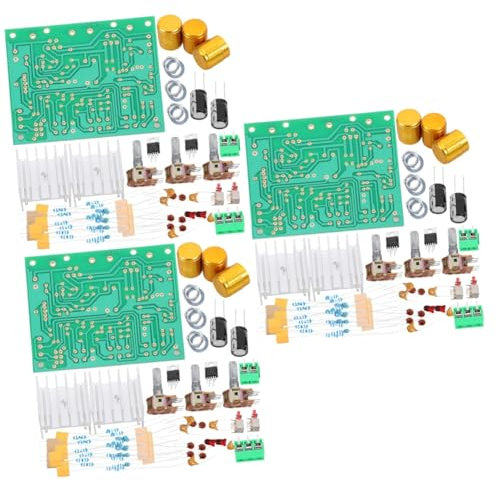 JECOMPRIS 3sätze Stereo Audio Modul Für Diy Lautsprecher Dual Channel Amp Board Mit Potentiometer Und Einfacher Montage Für Individuelles Audioerlebnis