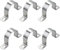 Pipe Strap Clamp Ø 2 Inch, Heavy Duty Metal U Bracket with 2 Holes - Stainless Steel Conduit Clamps - Pipe Mounting Brackets | Ø 50 mm | 7 Pcs