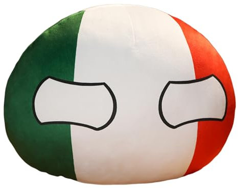 Kissenbezug 40 60 cm Polandball Countryballs Eu//UK/Italien Plüschpuppen-Anhänger Wurfkissen Eu//UK/Italien Allergiker Kopfkissenbezug 80 80 (D, F)