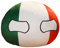 Kissenbezug 40 60 cm Polandball Countryballs Eu//UK/Italien Plüschpuppen-Anhänger Wurfkissen Eu//UK/Italien Allergiker Kopfkissenbezug 80 80 (D, F)