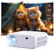 Wielio Beamer, Full HD 1080P Projektor, 5G WiFi Bluetooth Projector, 18000 Lumens Heimkino Mini Beamer, 30-200 Zoll Projektionsgröße Kompatibel mit iOS/Android/Laptop/HDMI/USB（Grau）