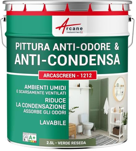 Peinture anti condensation, anti odeur, moisissure - 2.5 L Vert Réséda - RAL 6011 - ARCANE INDUSTRIES