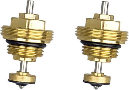 Daaxing Underfloor Heating Manifold Return Pin Valve Core M30x1.5,Brass Return Pin Valve Core,Return Pin Valve Core M30x1.5 for UFH Actuator Underfloor Heating Manifold (2PCS)